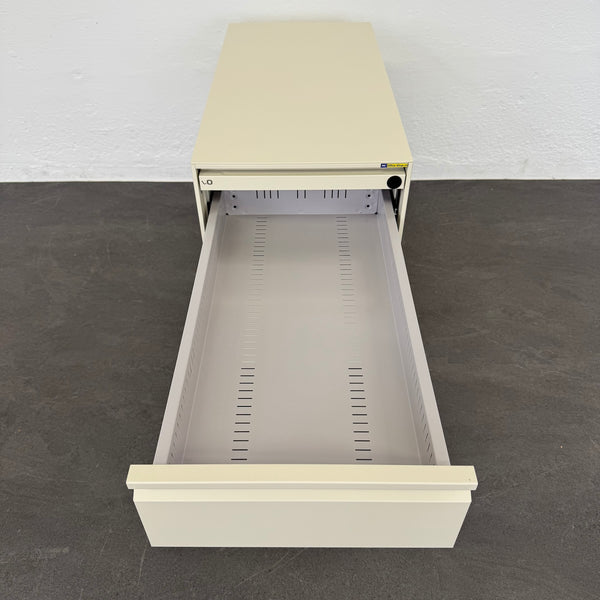 Lista Office LO Serie L Roll-Korpus 800mm - Perlweiss - ohne Schloss