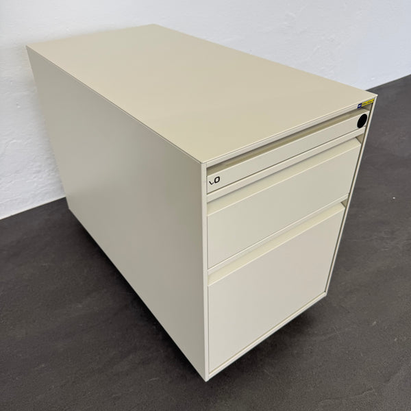 Lista Office LO Serie L Roll-Korpus 800mm - Perlweiss - ohne Schloss