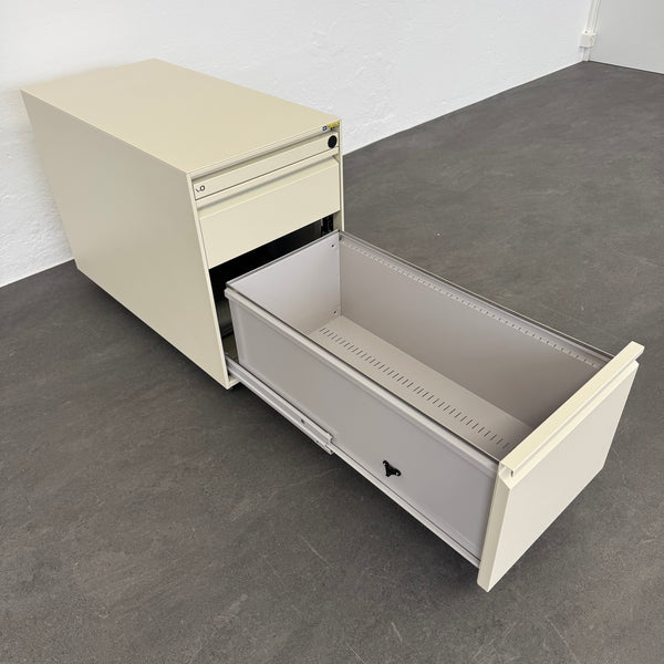 Lista Office LO Serie L Roll-Korpus 800mm - Perlweiss - ohne Schloss