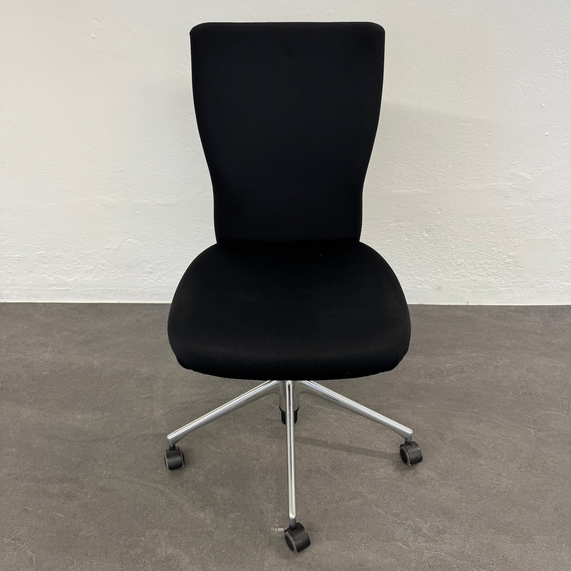 Vitra T-Chair Bürodrehstuhl Stoffbezug Schwarz