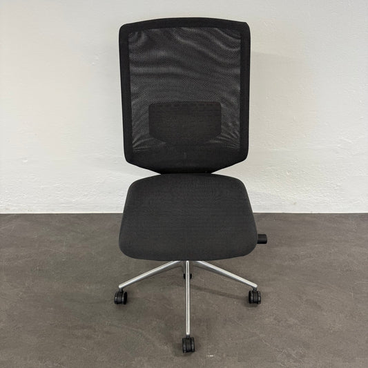 Vitra Meda Chair Bürodrehstuhl mit Bezug Stoff Anthrazit