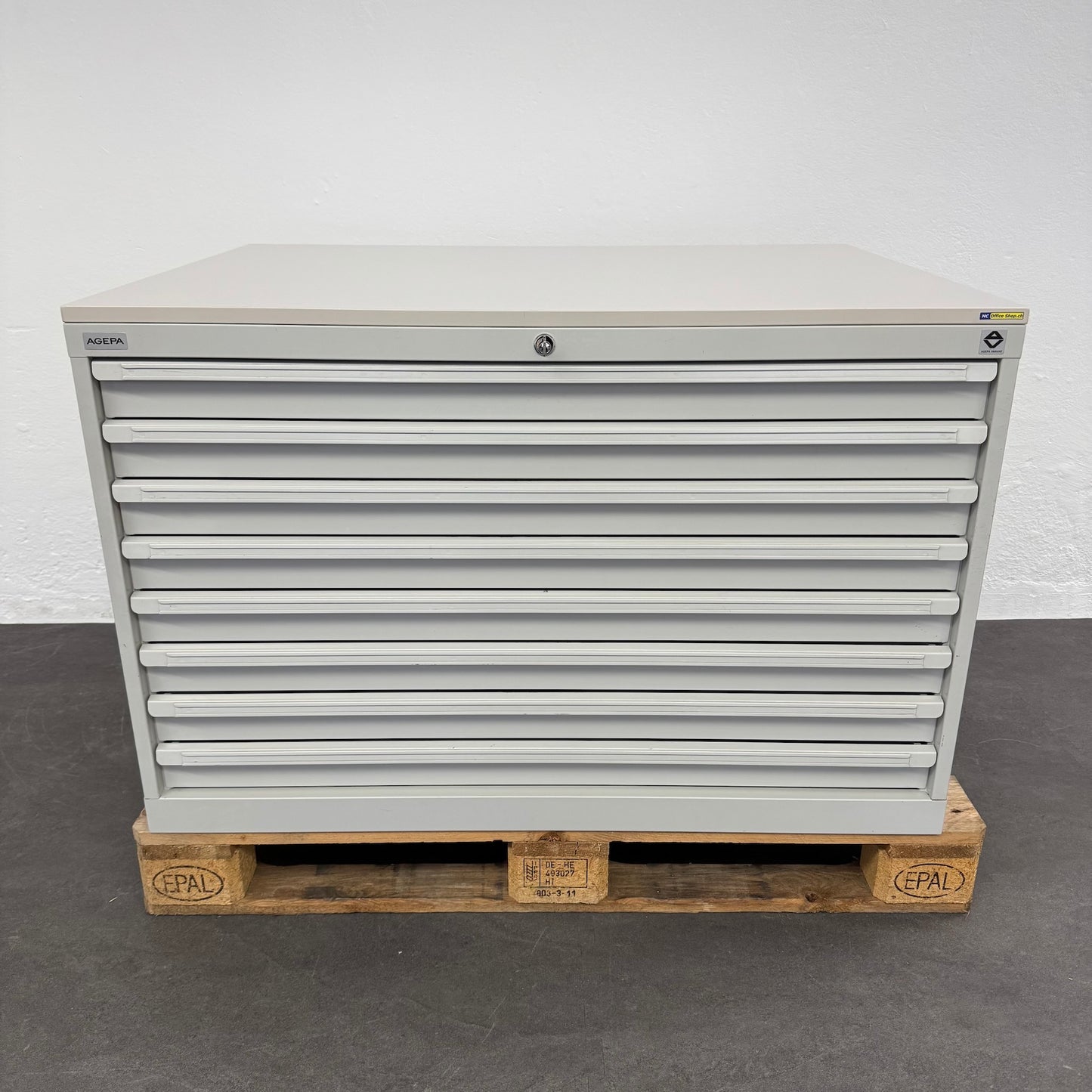 Agepa Variant Planschrank mit Holzdeckblatt