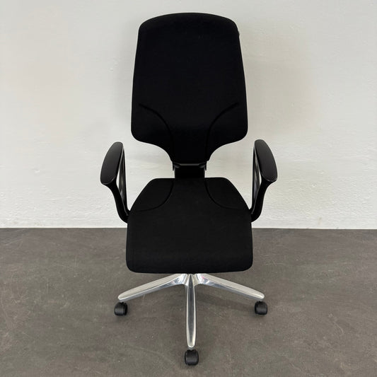 Giroflex G64 Bürodrehstuhl Stoffbezug Schwarz gemustert