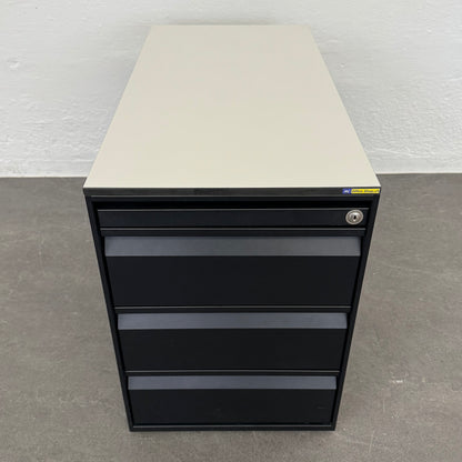 Lista Office LO Serie L Unterstell-Korpus in schwarz mit Weissem Deckblatt