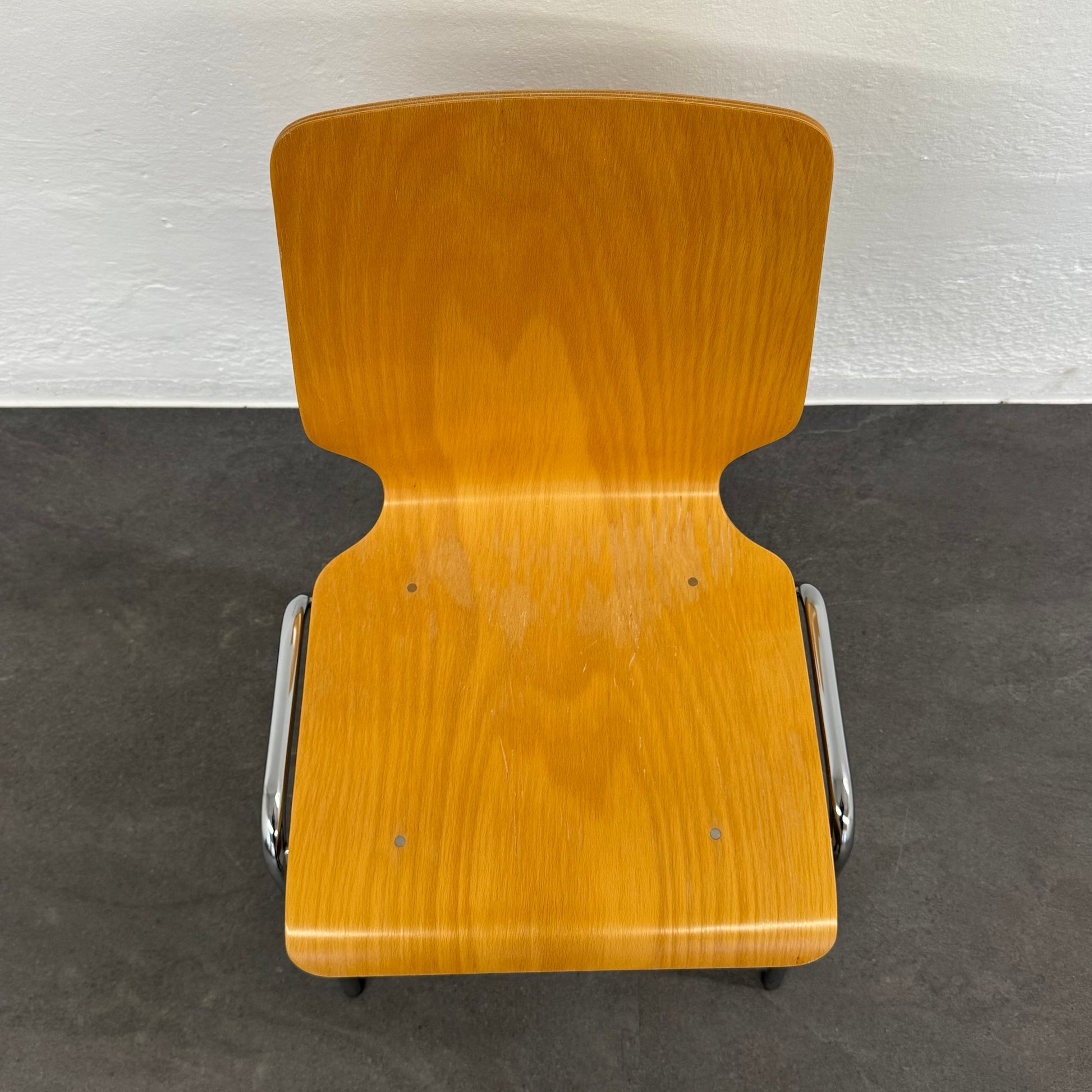 Office Design Vintage Form Stuhl Ansicht von oben
