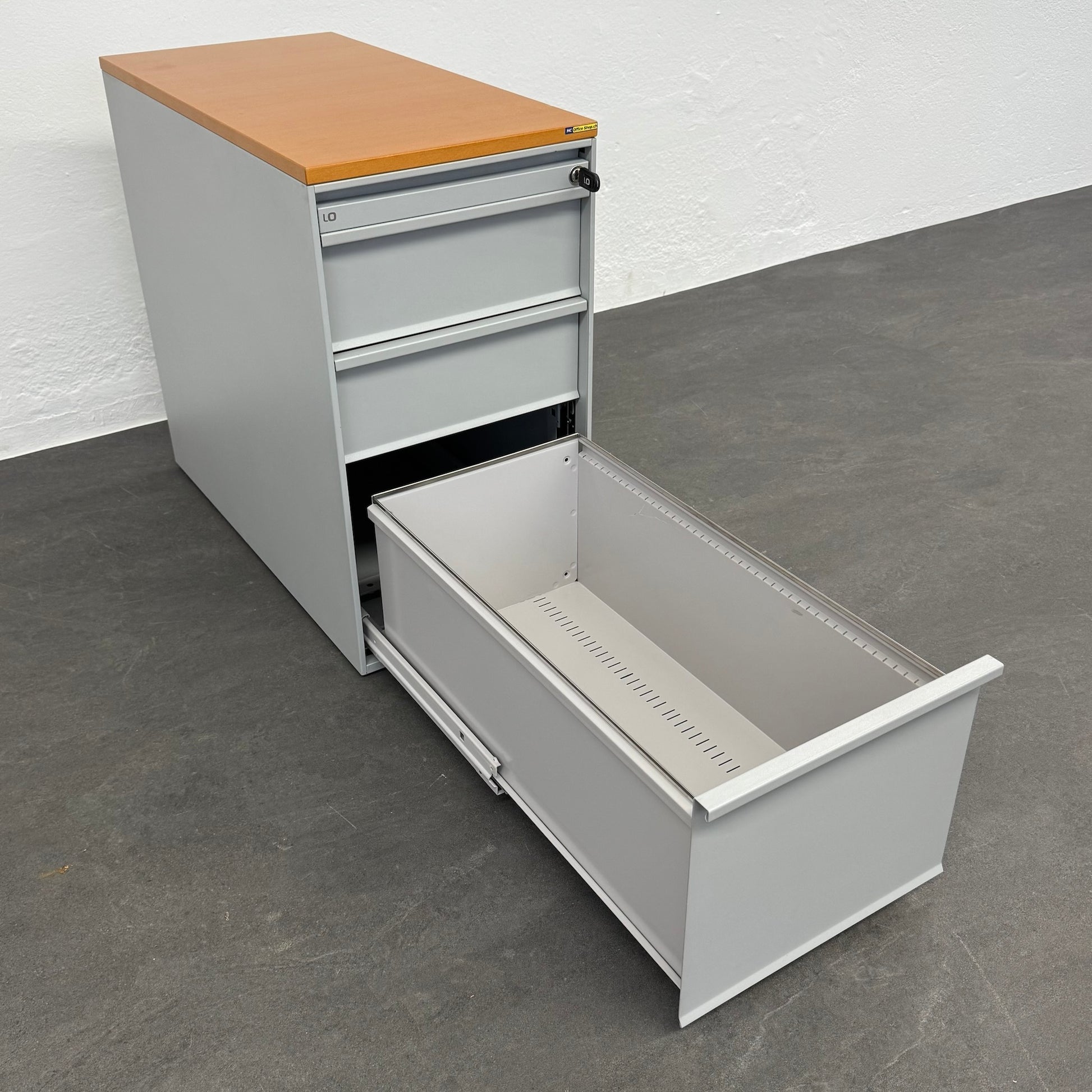 Lista Office LO Serie L Beistell-Korpus mit Hängeregister offen