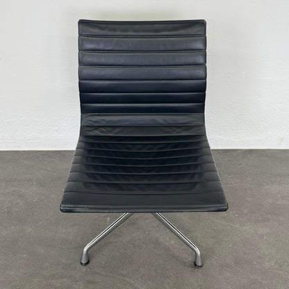 Vitra Eames Alu Chair EA106 Leder Schwarz - 6038761