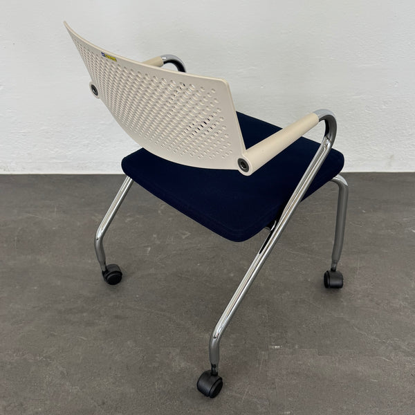 Vitra Visaroll 2 Stuhl Dunkelblau