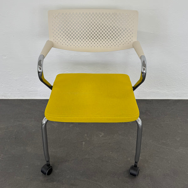 Vitra Visaroll 2 Stuhl Senfgelb