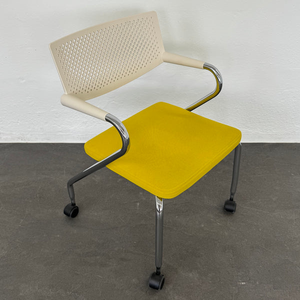 Vitra Visaroll 2 Stuhl Senfgelb