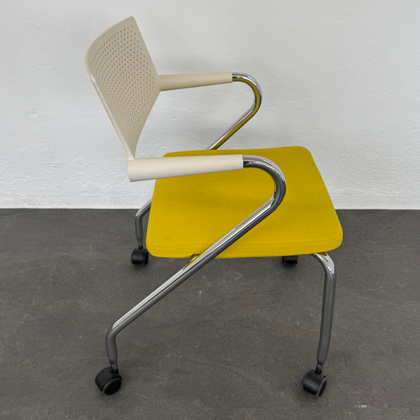 Vitra Visaroll 2 Stuhl Senfgelb