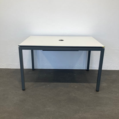Lista Office LO Motion Sitzungstisch Spanplatte Weiss mit anthraziter Kante - 6038775