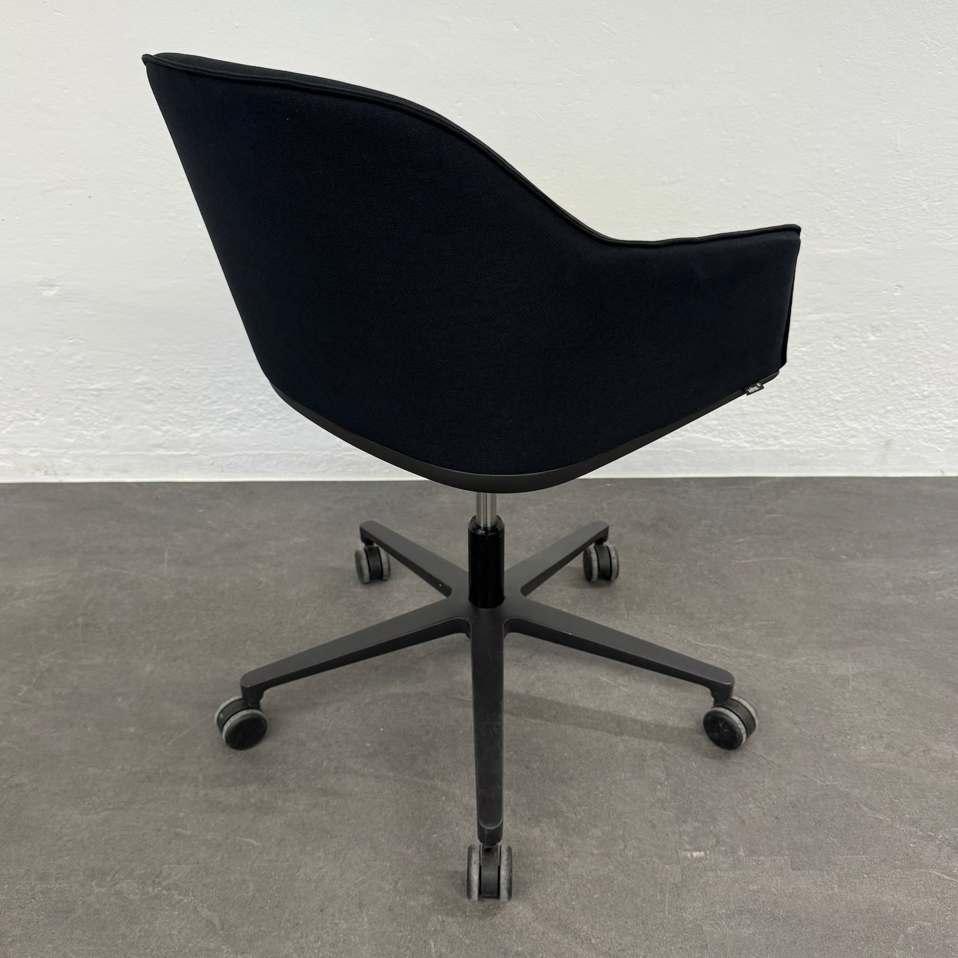 Vitra Softshell Chair mit Gestell schwarz glanz - 6038784