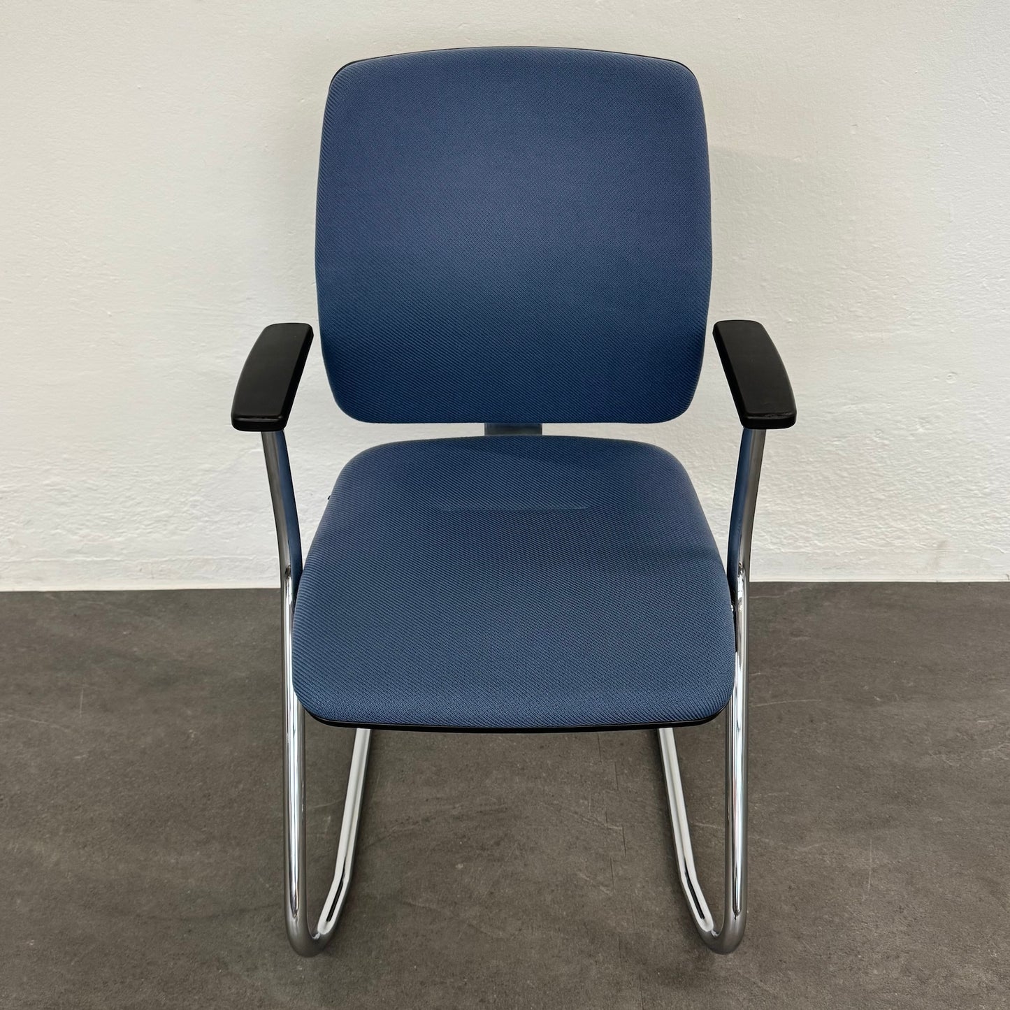 Sedus Early Bird Freischwinger mit Stoffbezug blau - 6038809