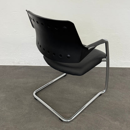 Girsberger 3300 Freischwinger mit Rückenschale Kunststoff Schwarz - 6038810