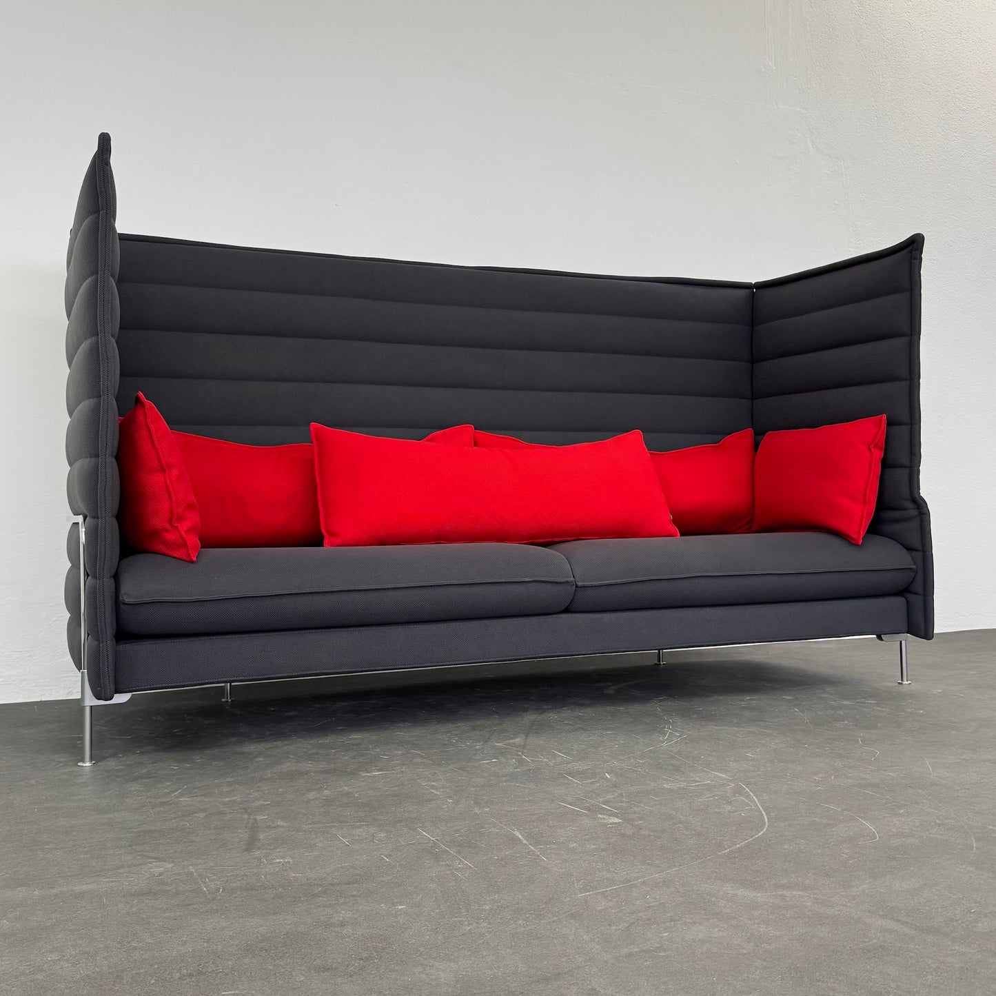 Vitra Alcove Plus Sofa 3-Seater frontal von unten - 6038817