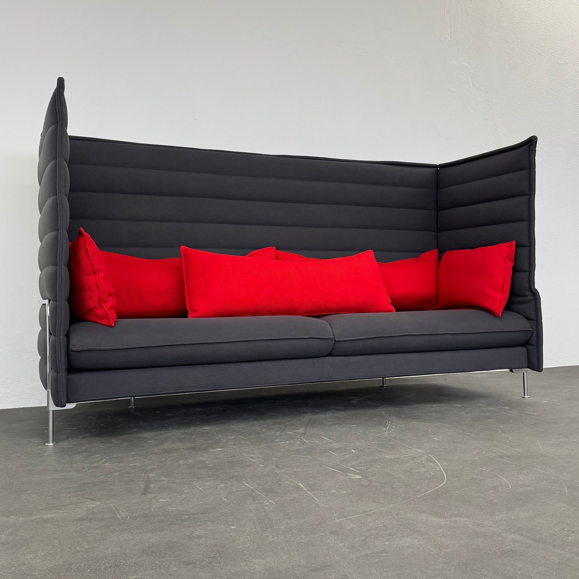 Vitra Alcove Plus Sofa 3-Seater frontal von unten - 6038817
