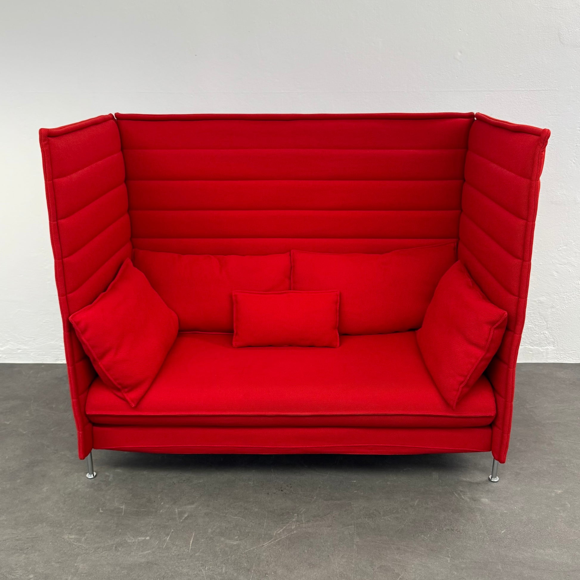 Vitra Alcove Plus Sofa 2-Seater Stoff Rot - 6038818