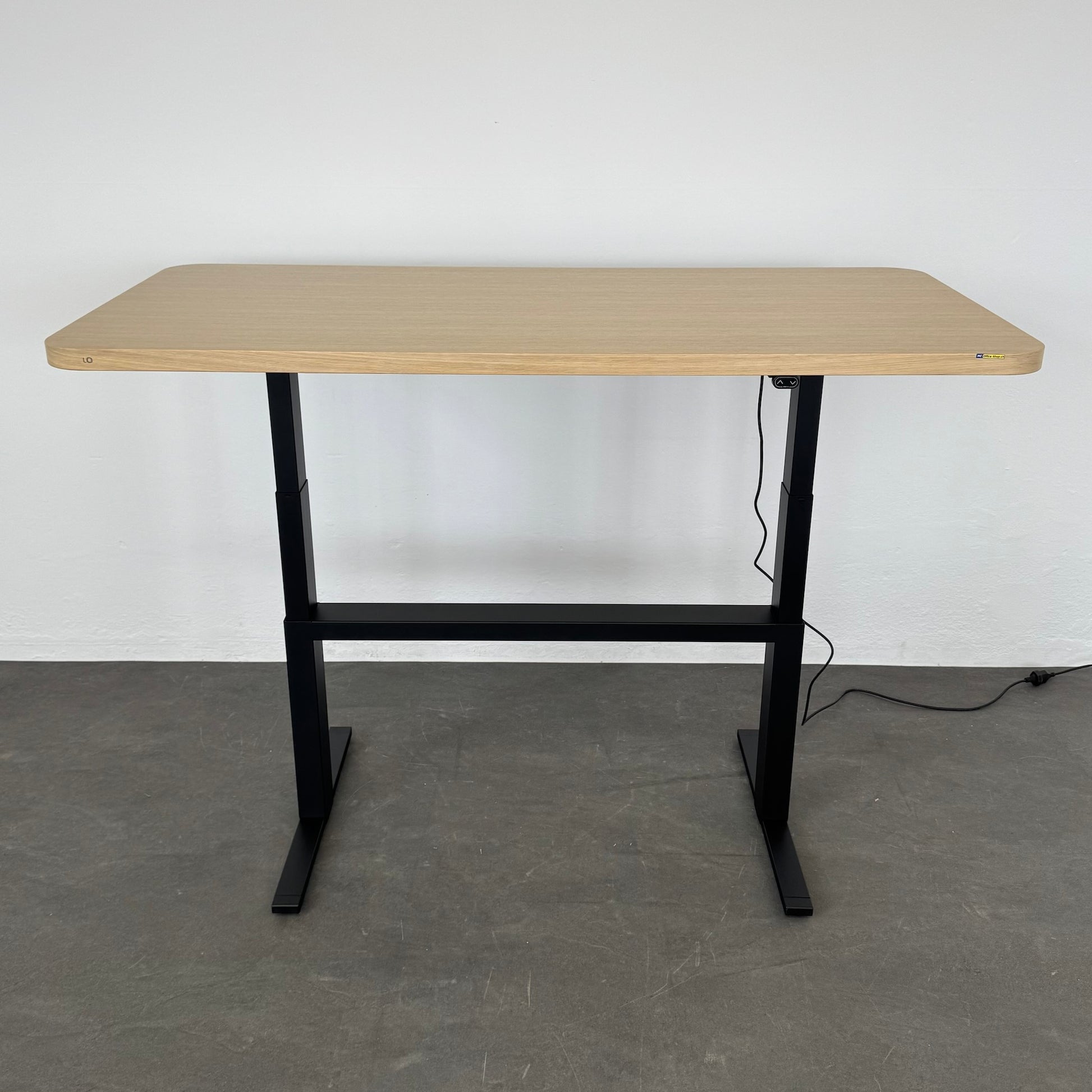 Lista Office LO Choice Sitz-Steh-Schreibtisch mit Spanplatte Tischplatte in Eiche Furnier - 6038832