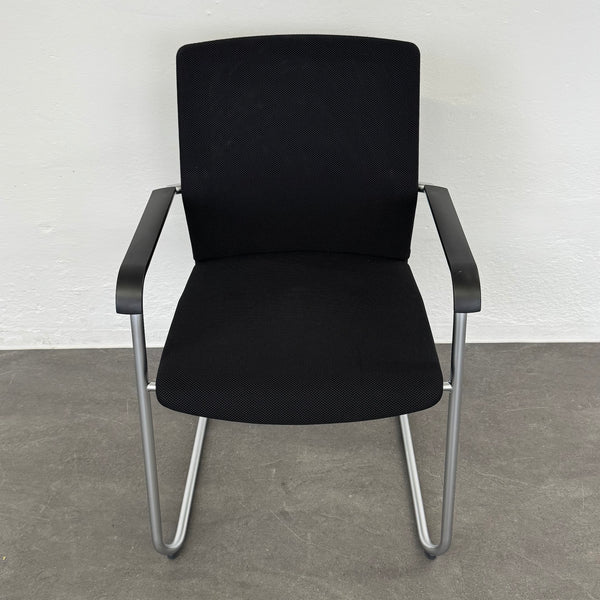 Wilkhahn 178/7 On Freischwinger Stoff Schwarz Mesh