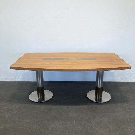 Wilkhahn Exklusiv Sitzungstisch aus Spanplatte Nussbaumfurnier - 6038836