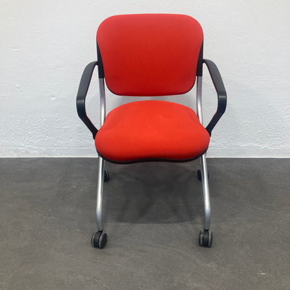 KI Torsion On The Go Roll-Sitzungsstuhl Bezug Stoff Rot - 6038839