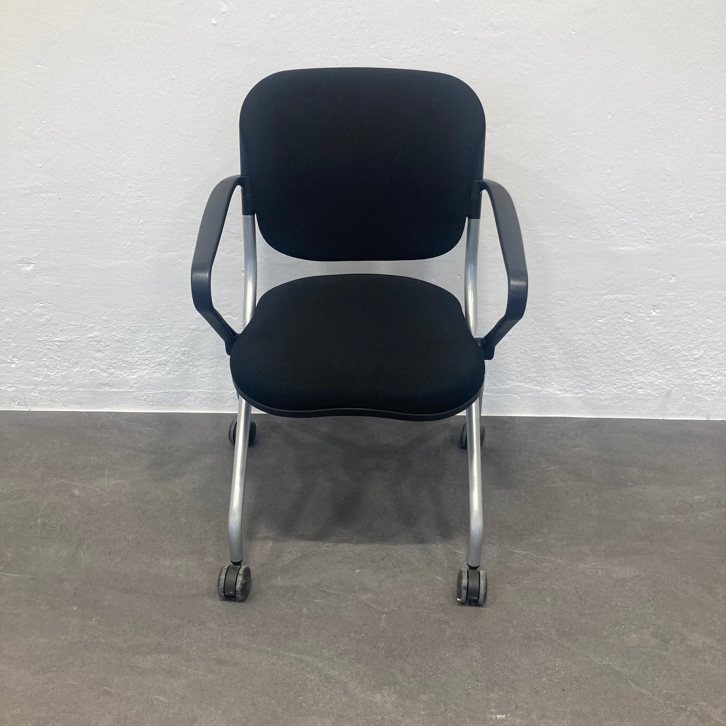 KI Torsion On The Go Roll-Sitzungsstuhl Bezug Stoff Schwarz
