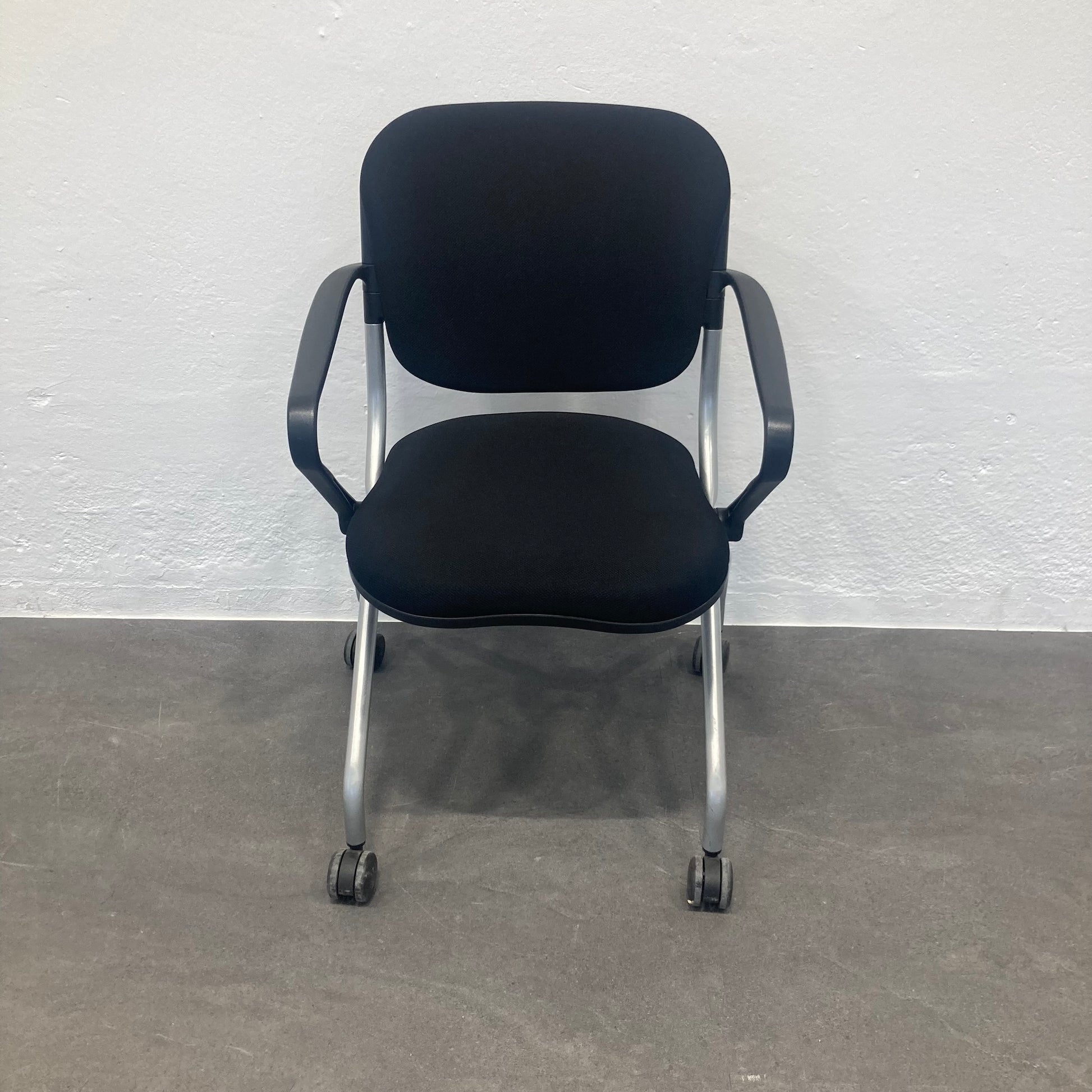 KI Torsion On The Go Roll-Sitzungsstuhl Bezug Stoff Schwarz