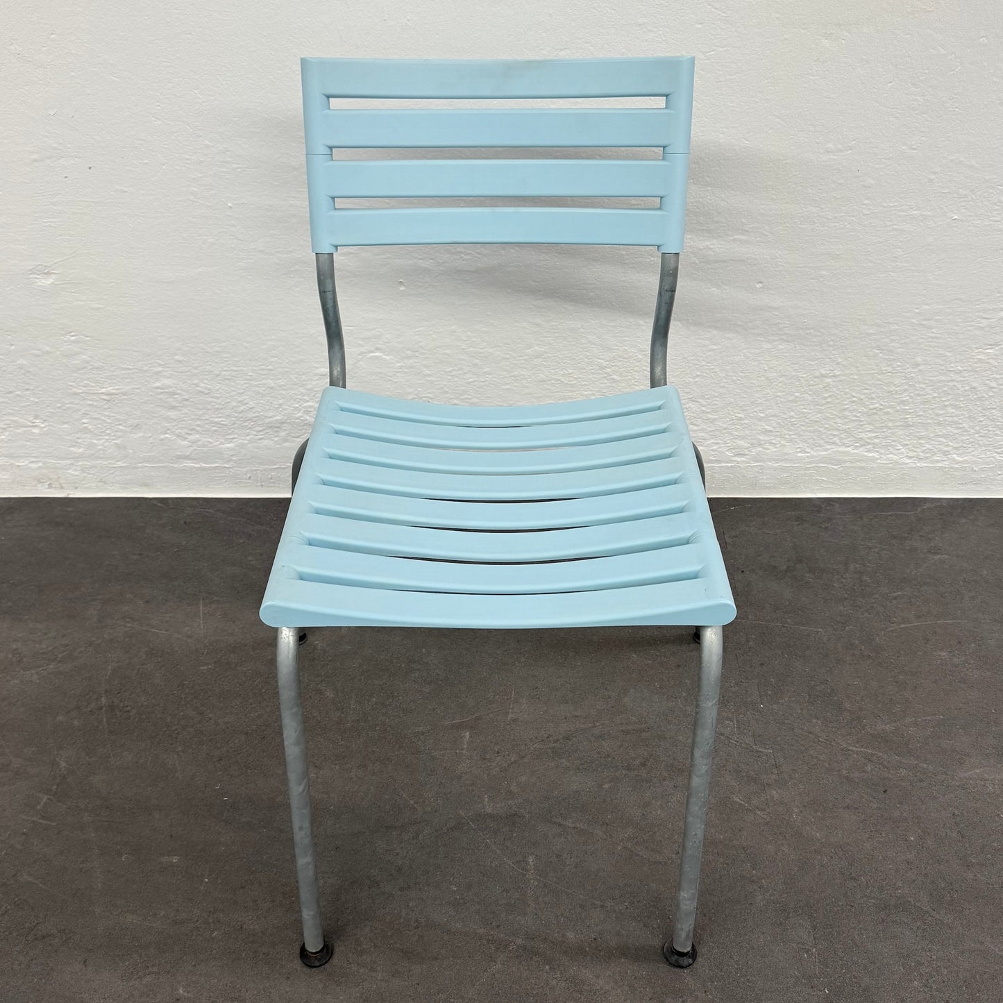 Moobel Classic Gartenstuhl aus Kunststoff in Hellblau - 6038851