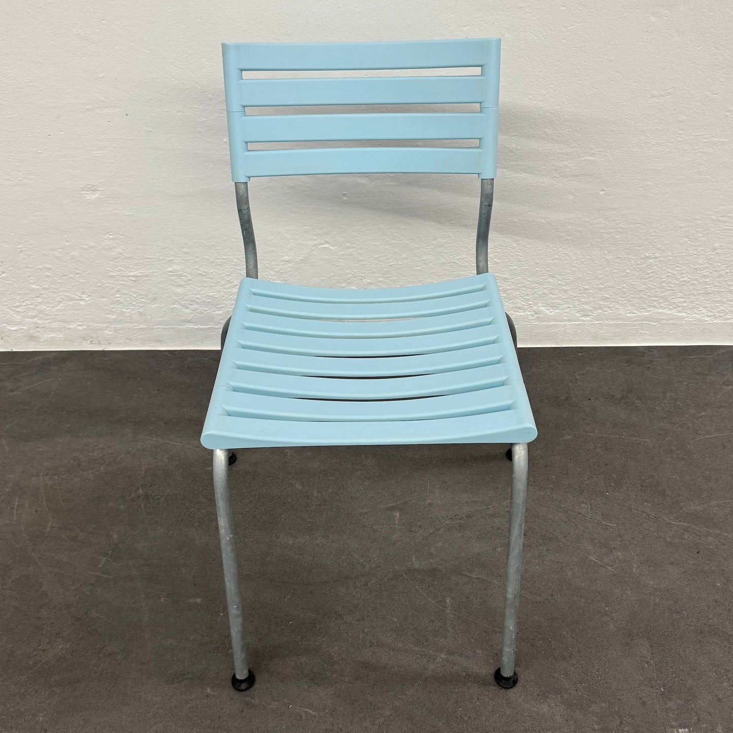 Moobel Classic Gartenstuhl aus Kunststoff in Hellblau - 6038852
