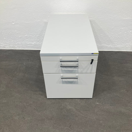 Lista Office D1 Unterstell-Korpus in Weiss mit hellgrauem Deckblatt - 6038859