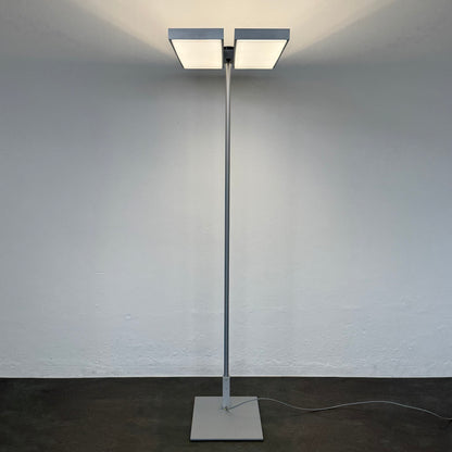 Regent Level LED Stehleuchte Metall Silbergrau - 6038872