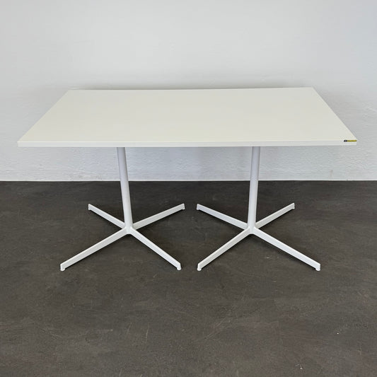 Arper Wim Esstisch mit Tischplatte aus MDF in weiss - 6038886