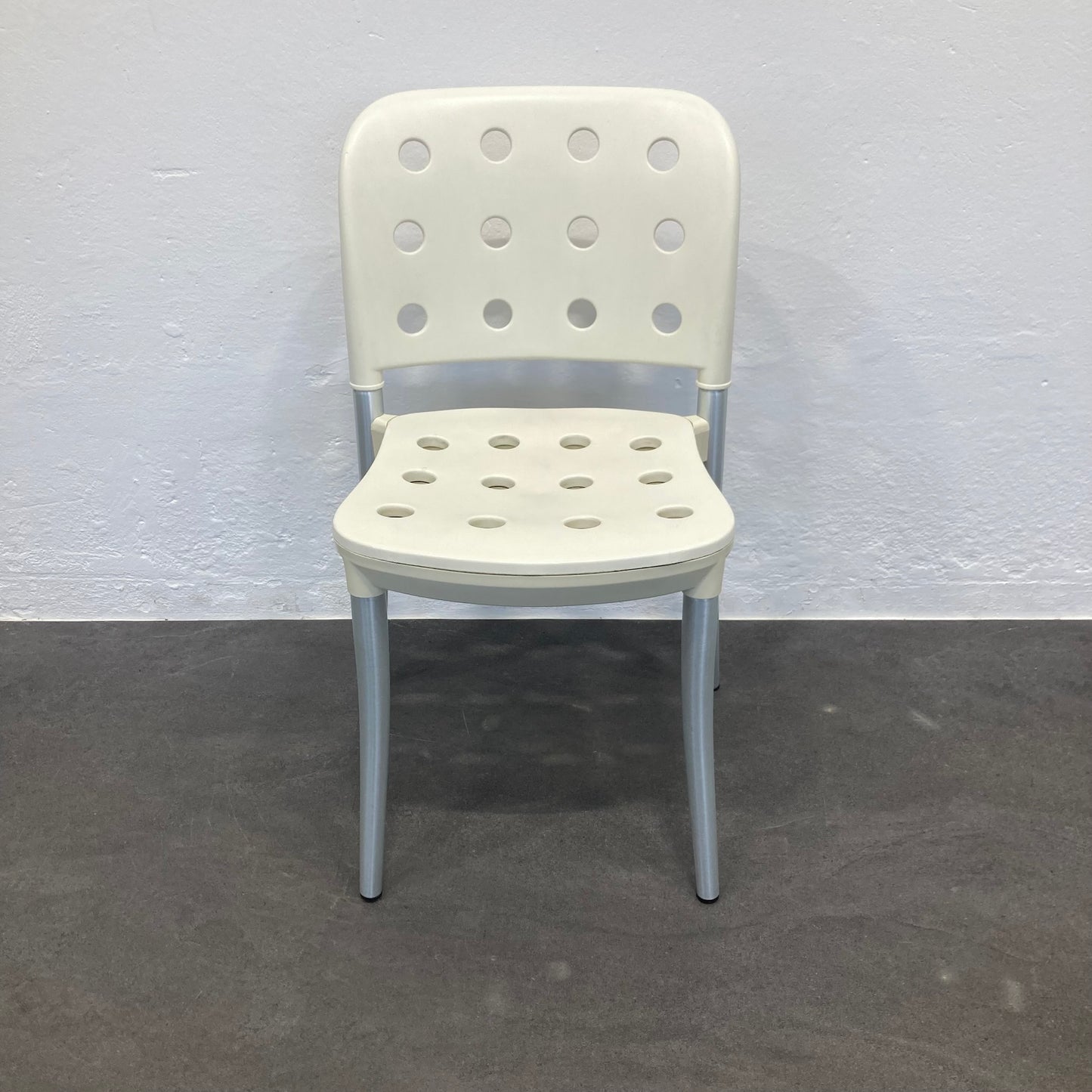 Haljfax Minni Gartenstuhl ohne Armlehnen aus Kunststoff in Creme - 6038917