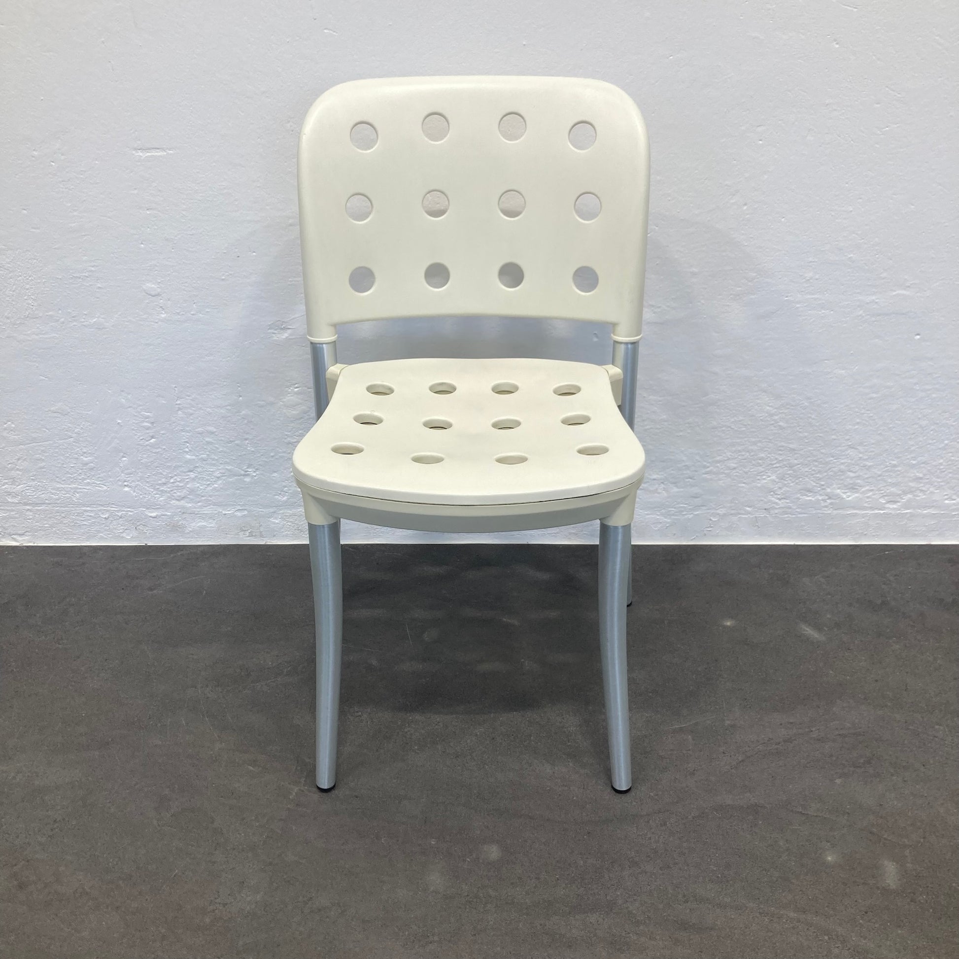 Haljfax Minni Gartenstuhl ohne Armlehnen aus Kunststoff in Creme - 6038917