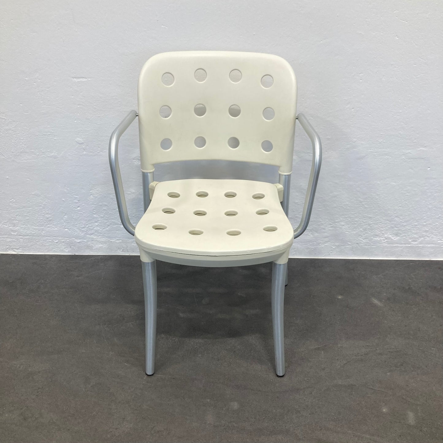 Haljfax Minni Gartenstuhl ohne Armlehnen aus Kunststoff in Creme - 6038917