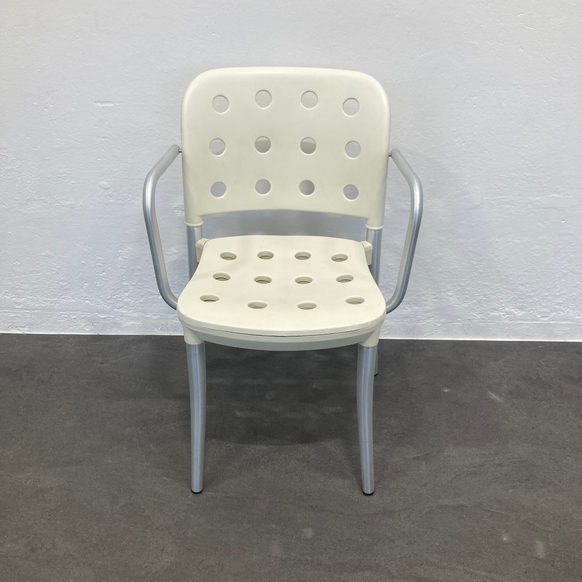 Haljfax Minni Gartenstuhl ohne Armlehnen aus Kunststoff in Creme - 6038917