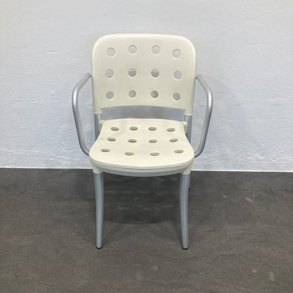 Haljfax Minni Gartenstuhl ohne Armlehnen aus Kunststoff in Creme - 6038917