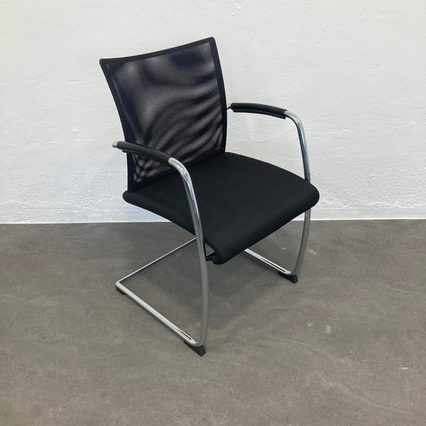 Züco Visita Freischwinger Anthrazit Dunkel