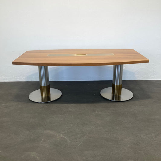 Wilkhahn Exklusiv Sitzungstisch aus Spanplatte Nussbaumfurnier - 6038932