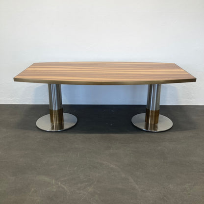 Wilkhahn Exklusiv Sitzungstisch aus Spanplatte Nussbaumfurnier - 6038933