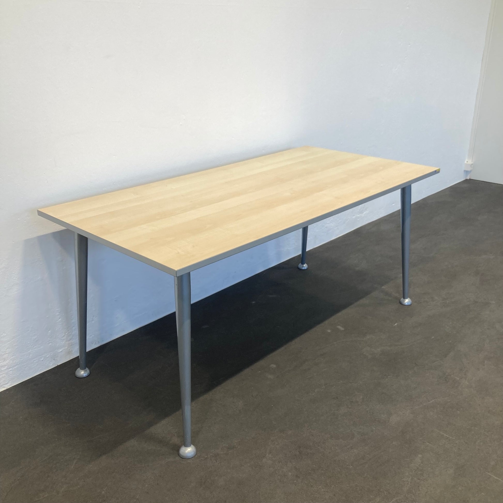 Welle Möbel 4Basic Schreibtisch mit Gestell Silbergrau - 6038935