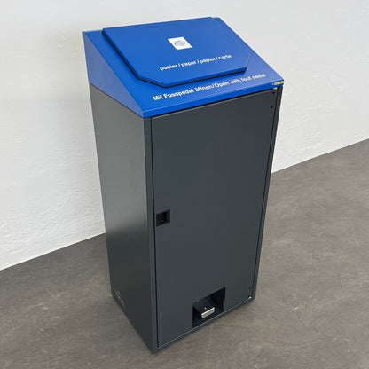 Office Tool Footman Sammelbehälter für Papier mit Fusspedal um die Klappe zu öffnen - 6038943