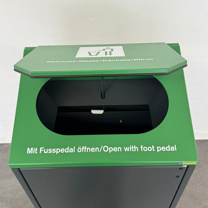 Office Tool Footman Sammelbehälter für Abfall mit offener Klappe - 6038944