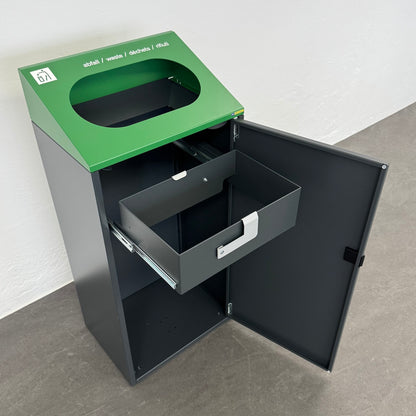 Office Tool Handman Sammelbehälter für Abfall mit Front offen - 6038946