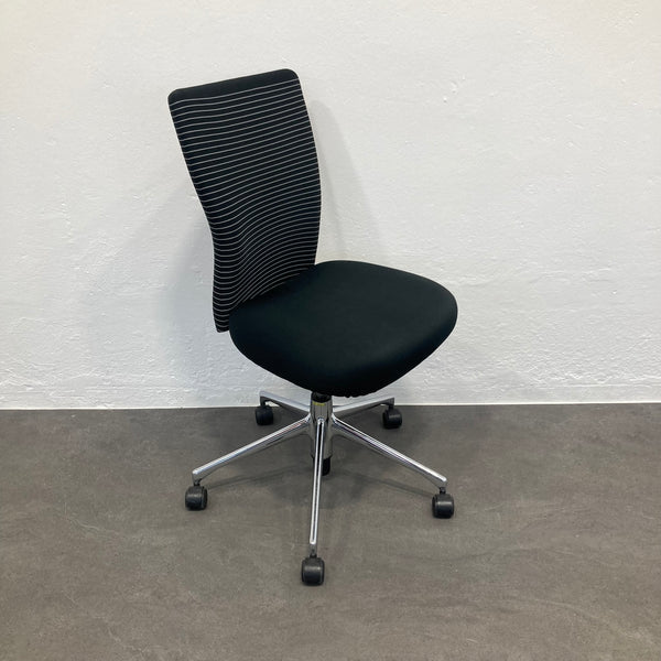 Vitra T-Chair Bürodrehstuhl Schwarz-Weiss