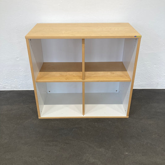 Welle Möbel Basic Ordner-Regal aus Spanplatte mit Buchendekor - 6038984