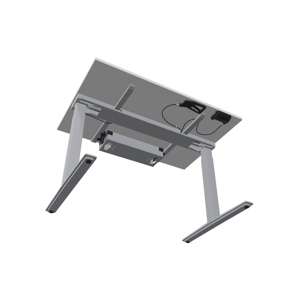 König + Neurath TALO.YOU Gasfeder-Lifttisch Small mit Gestell Silbergrau