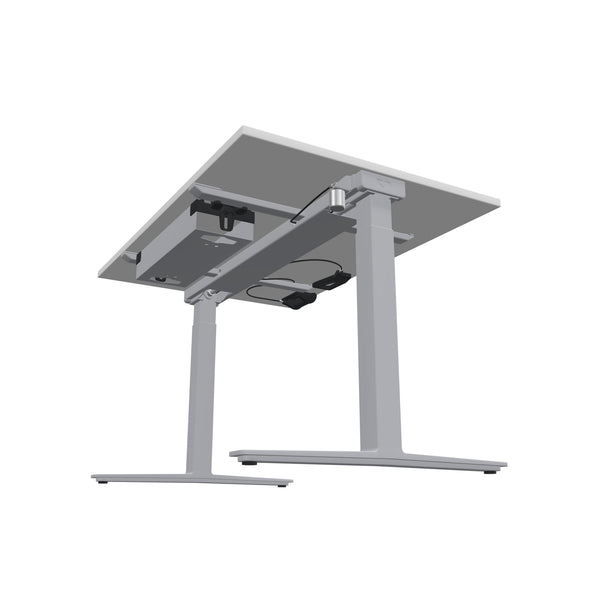 König + Neurath TALO.YOU Gasfeder-Lifttisch Small mit Gestell Silbergrau