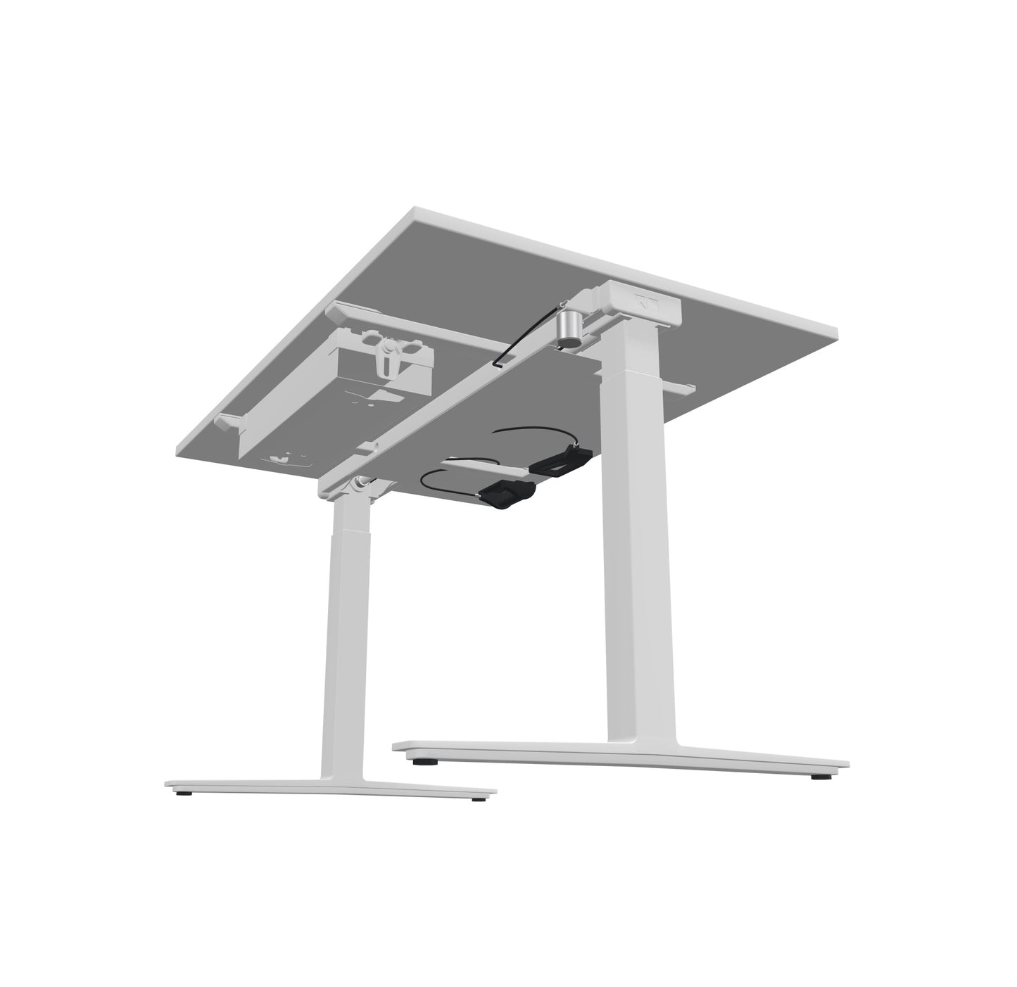TALO.YOU Sitz-Steh-Schreibtisch mit Gaslift seitliche Ansicht von unten - 6039059